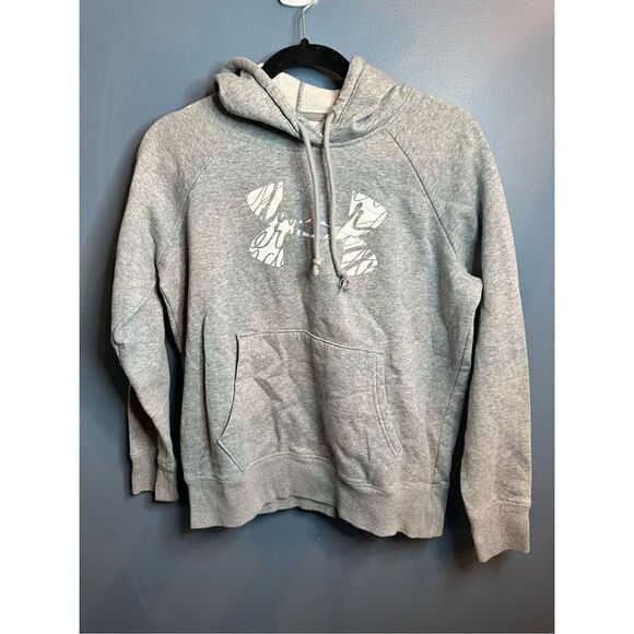 Under Armour Rival Fleece Hoodie Jacket Grey Pullover Loose Fit Womens Size XS - Picture 1 of 4